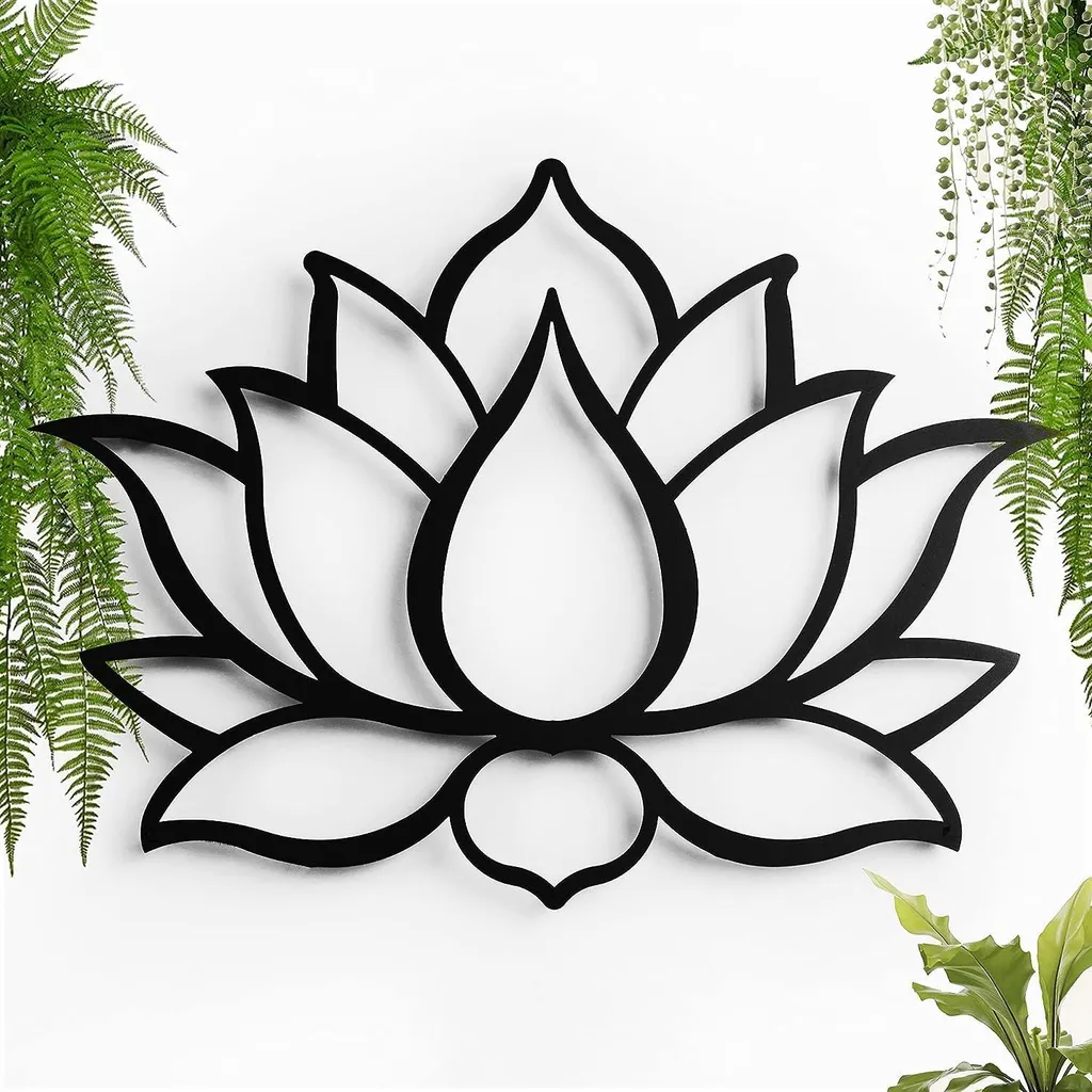 Décoration murale lotus acier : habillez vos murs vides avec style