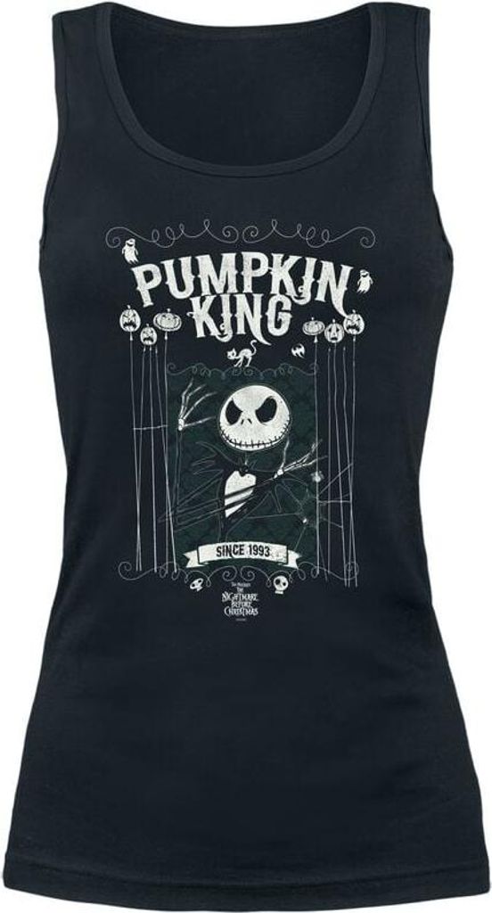 The Nightmare Before Christmas Top Damen Jack - Pumpkin King schwarz M