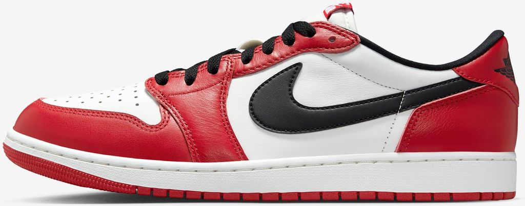 Nike Jordan 1 Retro Low "Chicago Varsity Red Black" Rot/Schwarz, Größe: 48.5