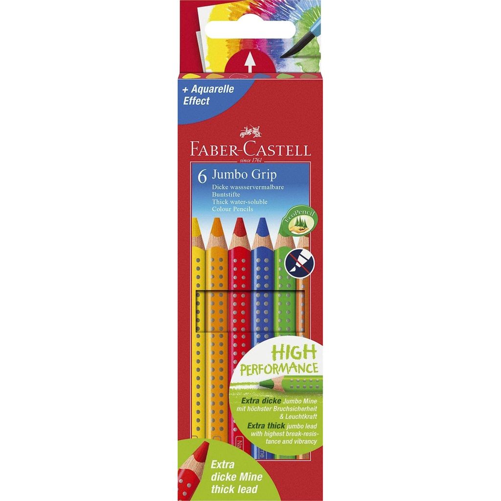 FABER-CASTELL 110906 Buntstiften Jumbo GRIP - 6 Productafbeelding 