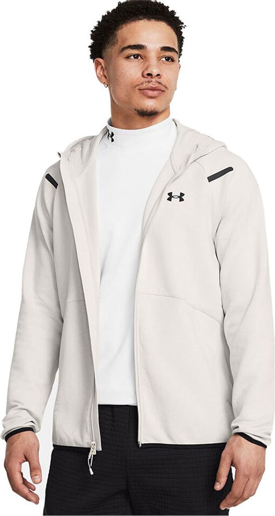 Under Armour Herren Sweatshirt Ua Unstoppable FLC Fz Hd Eu-Wht 1389352-110__XXL