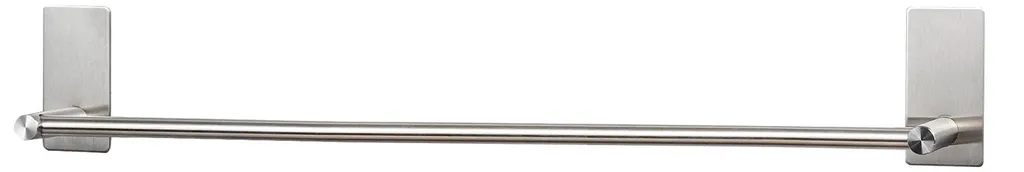 Barre de serviette autocollante de 75cm pour salle de bain inox robuste