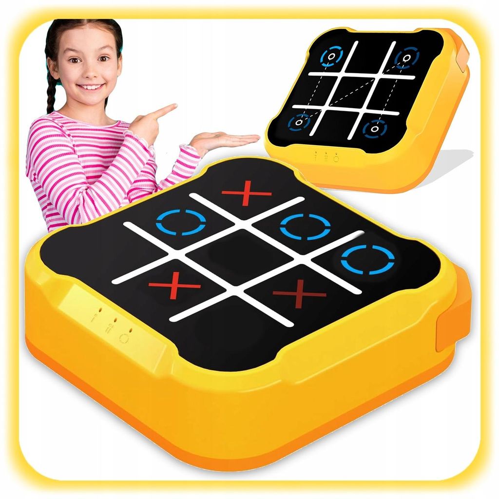Tic Tac Toe-Spiel, 4-in-1-Brettspielmaschine, elektronisches Handpuzzlespiel