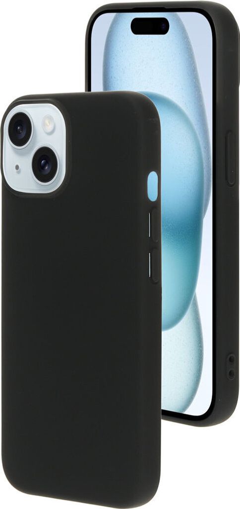 Mobiparts iPhone 15 Silikon Hülle Backcover - Schwarz
