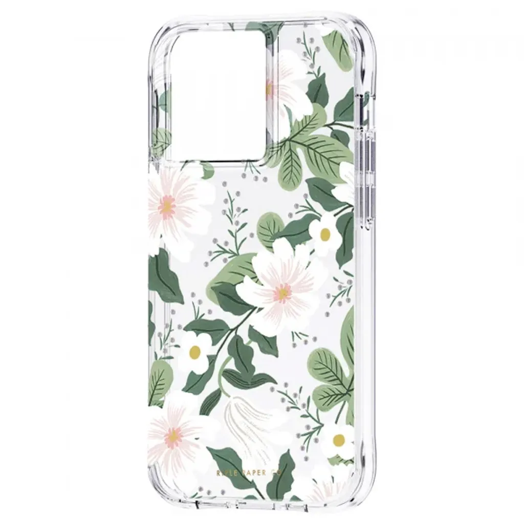 Coque Rifle Paper Clear pour iPhone 13 Pro Willow - Protection Design
