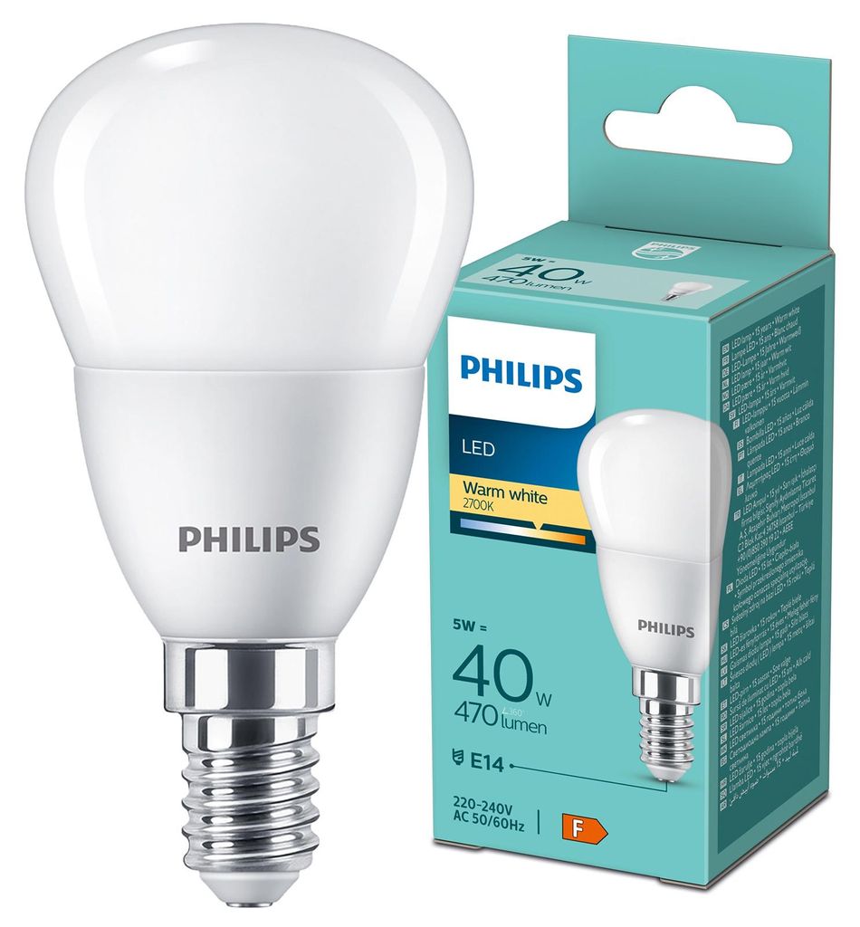 Philips Lampen in Kerzen- und Tropfenform, 4,9 W, 40 W, Produktbild 