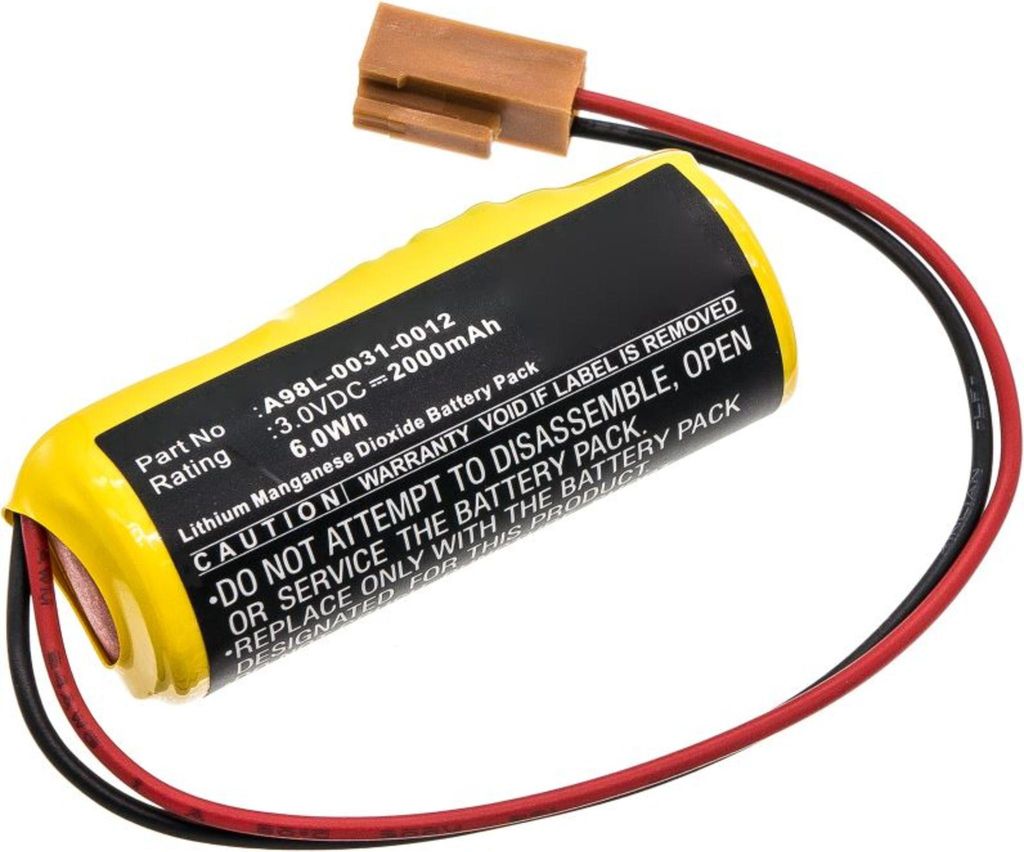 CELLONIC 1x Akku für Spezial-Akku Kompatibel mit FANUC 31i, 18i, 20i-A, LX98L-0031-0012 - (2000mAh, 3V)