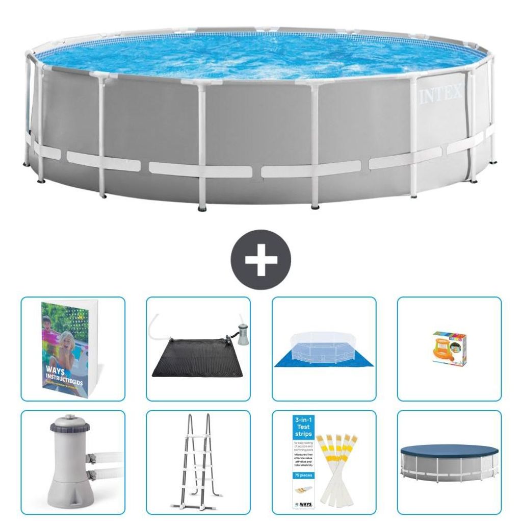 Prism Frame Pool Rund - 457x122 cm - 9-teilig S559