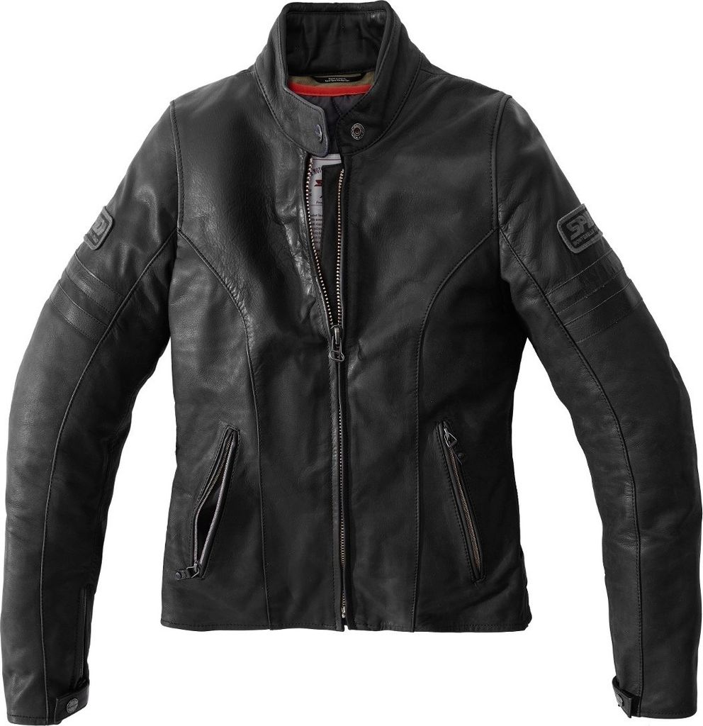 Spidi Vintage Damen Motorrad Lederjacke, schwarz, 38