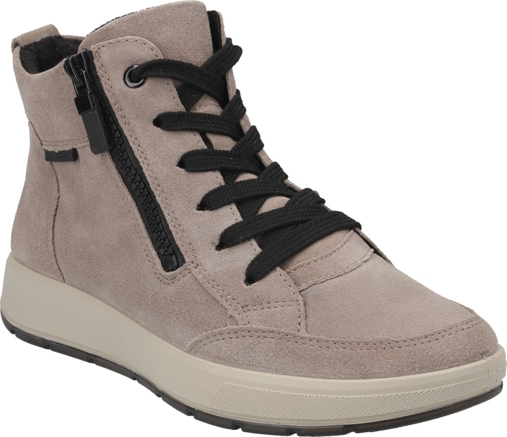 Ara Sneaker ROMA PLATEA, Rauleder, Grau, Damen