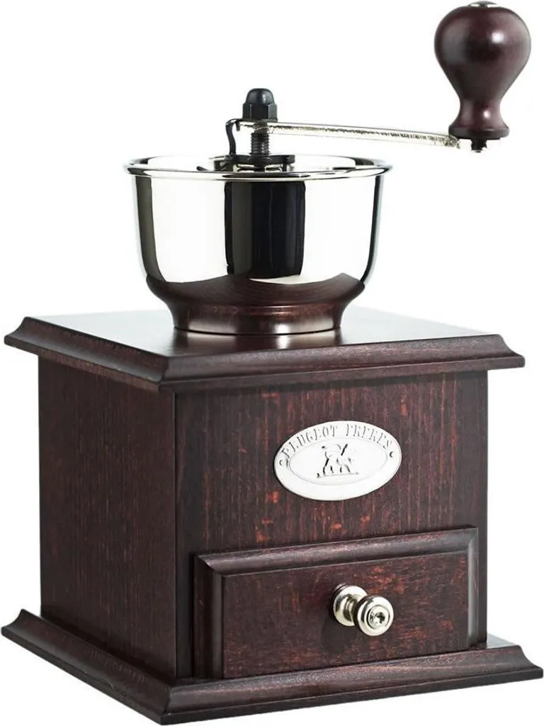 Peugeot Bresil Macinacaffè a Manovella Legno Noce | Regalo Elegante