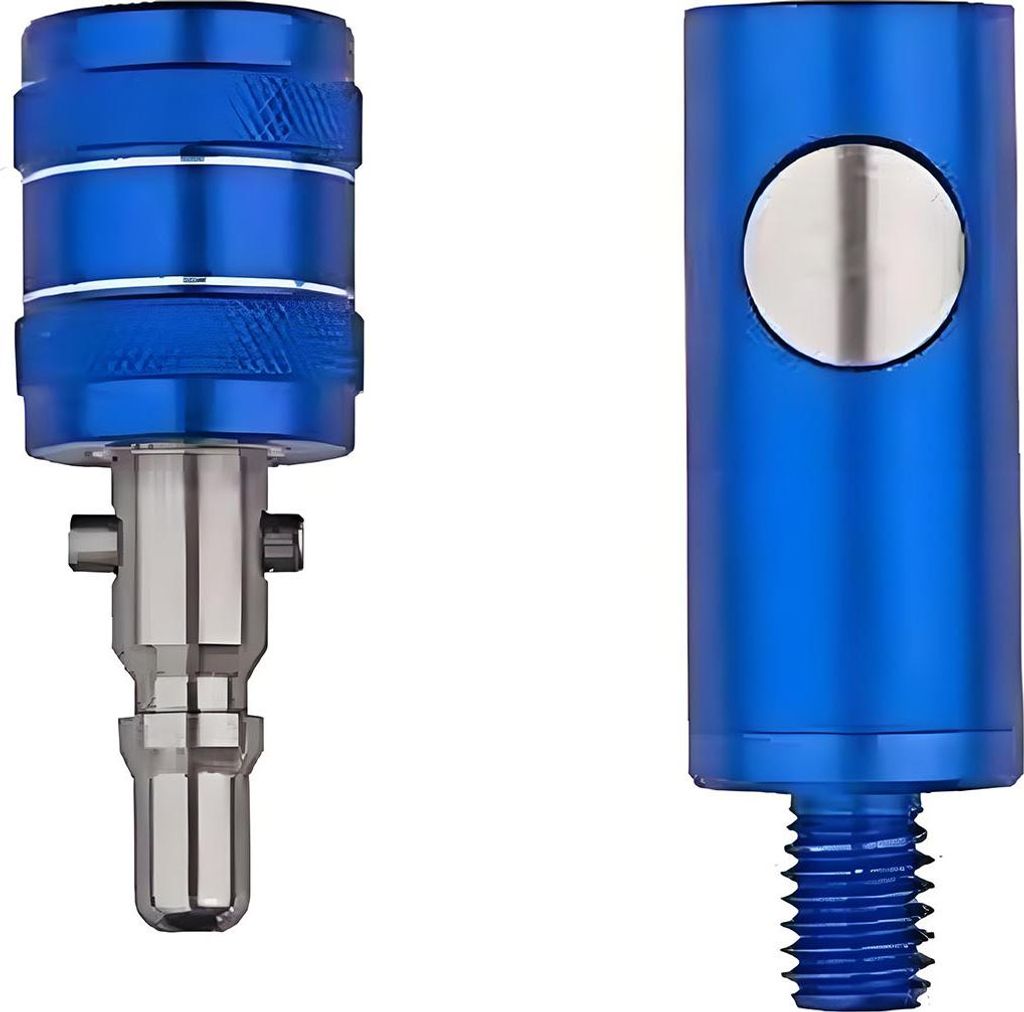 1 Set Angelkescherkopfverbinder 8MM Schnellverschluss Dip Net Rod Adapter Legierung Konverter Fitting Angelzubehör