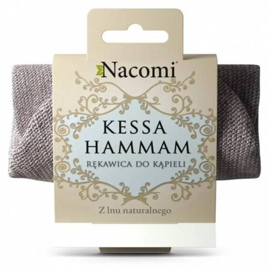 Guante de exfoliación corporal Nacomi Kessa, hecho de lino Imagen del producto 