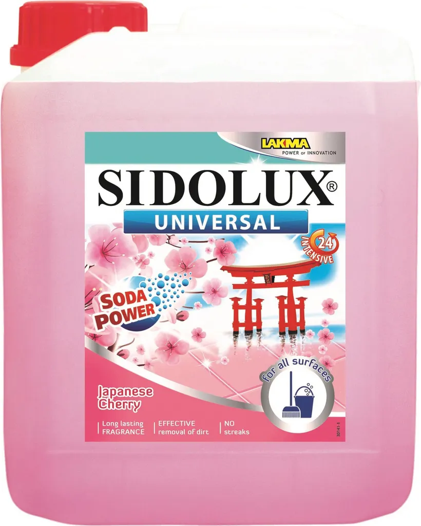 Detergente Sidolux Japanese Cherry 5 litri con Soda Power | Professionale