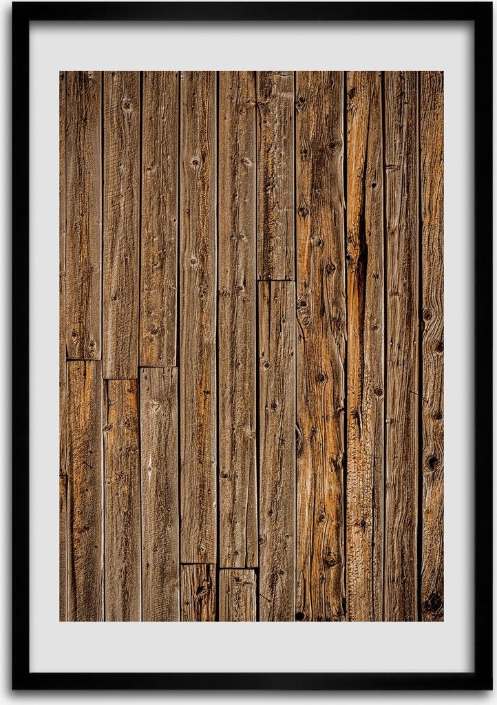 Bild - Bilderrahmen - Foto - 70 cm x 100 cm - MDF - Rahmen - Wandkunst - Holzwand