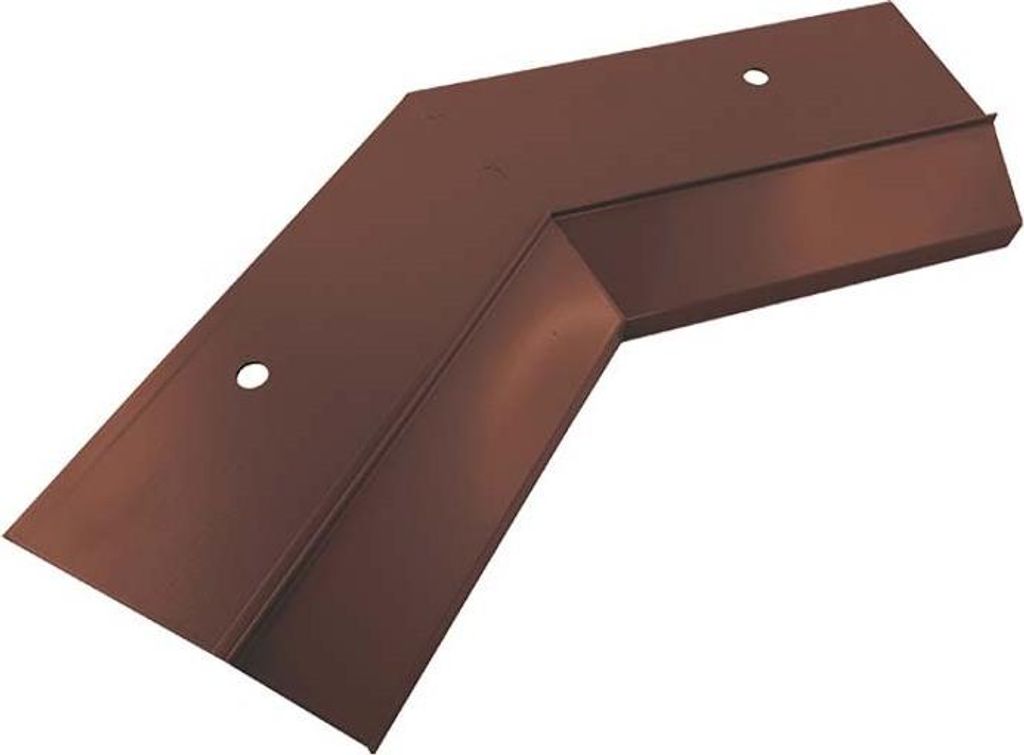 Renoplast Aluminium Traufprofil K10 Harzböden, Innenecke 135°, Braun
