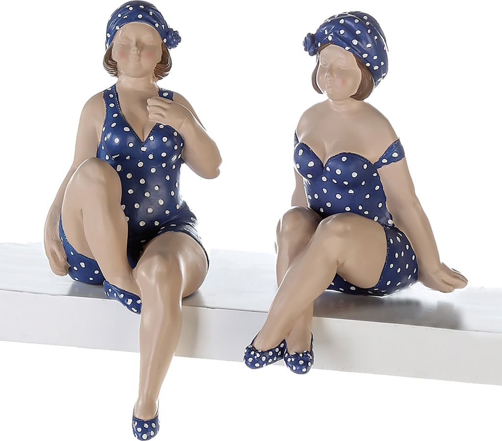 Gilde Kantensitzerfigur, Badenixe, "Becky", gepunktet, Immagine del prodotto 