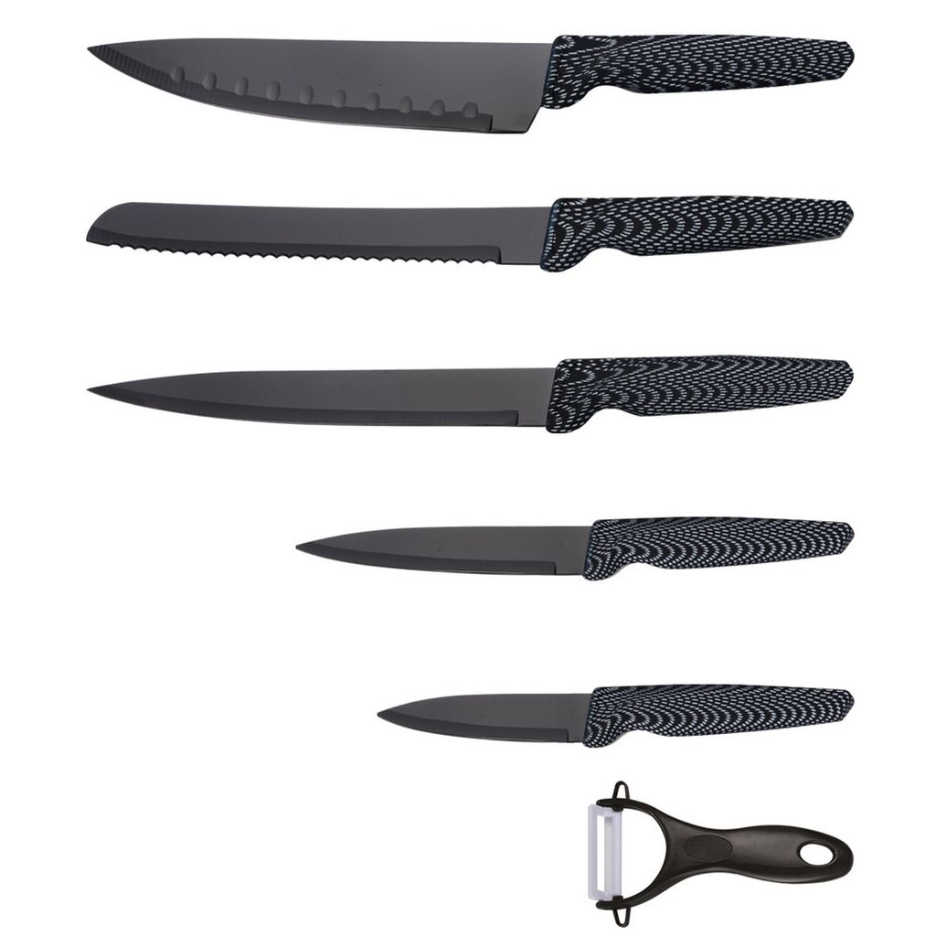Michelino Messerset 6-teilig Edelstahl Klingen Küchenmesser Produktbild 