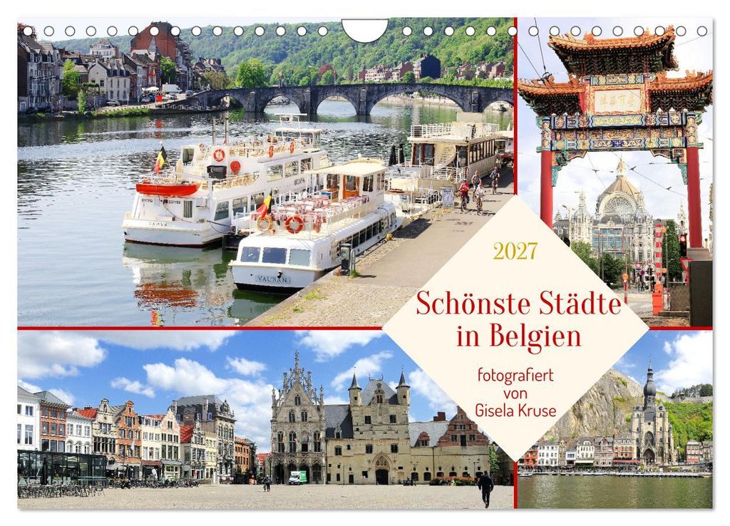 Schönste Städte in Belgien (Wandkalender 2027 DIN A4 quer), CALVENDO Monatskalender