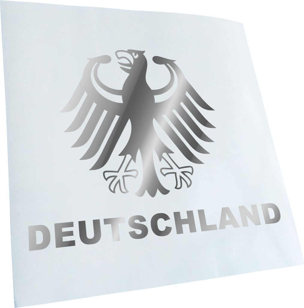 Kiwistar - Autoaufkleber - Deutschland Bundesadler Heckscheibe - Aufkleber für Auto Kfz Fahrrad, LKW, Truck Mofa