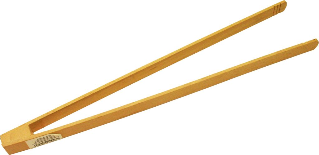 Holz Grillzange 40cm Naturholz