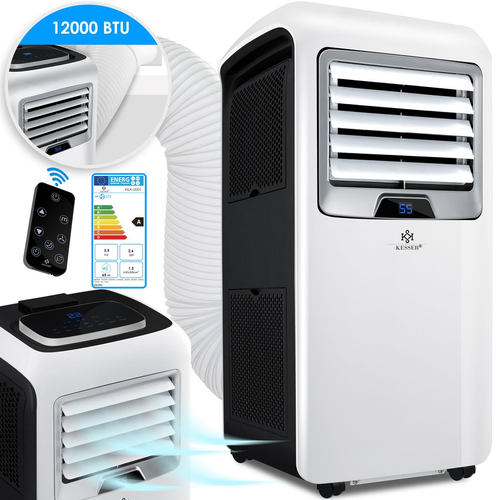Mobile Klimaanlage Klimagerät Timer Luftkühler Ventilator 7000 BTU EEK A Klima