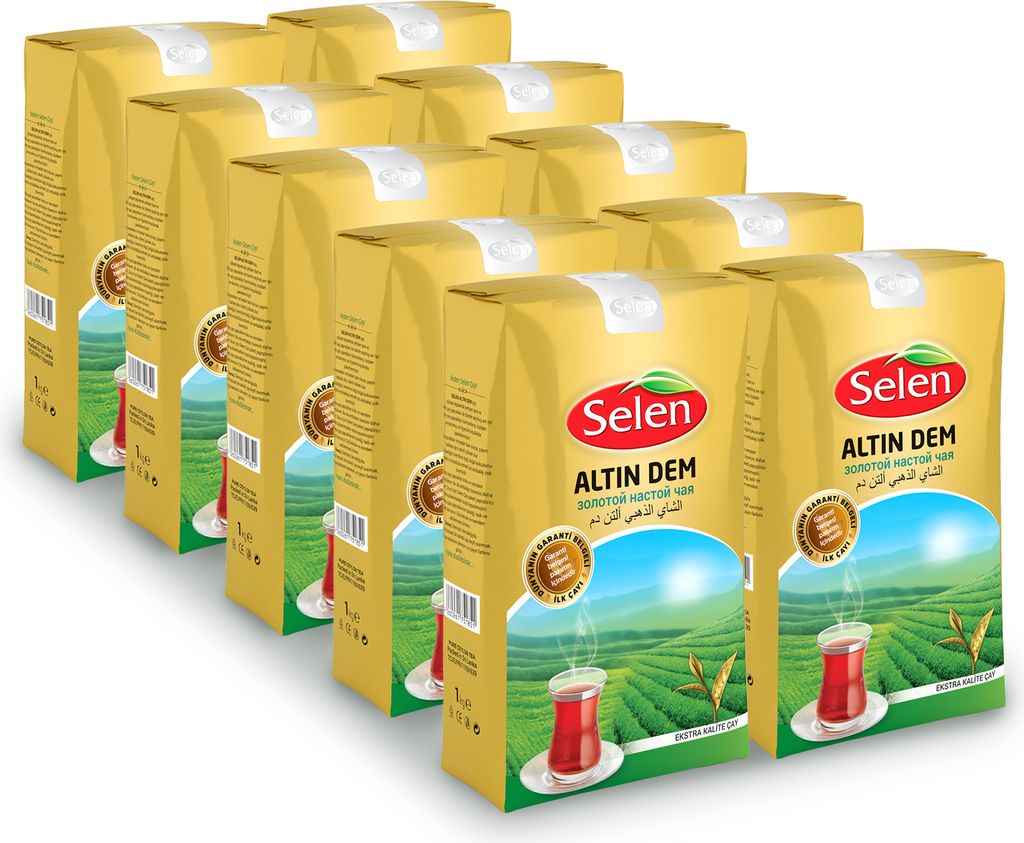 SELEN Altin Dem Premium Mélange de thé de Ceylan 1 kg x 10 Image du produit 