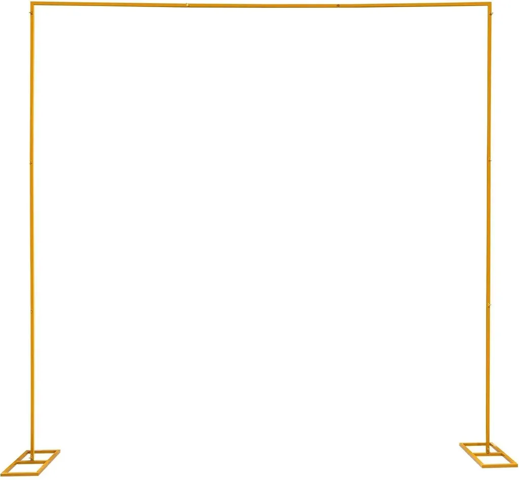Cadre de mariage stable 3x3m en fer galvanisé - Support 10 kg jaune