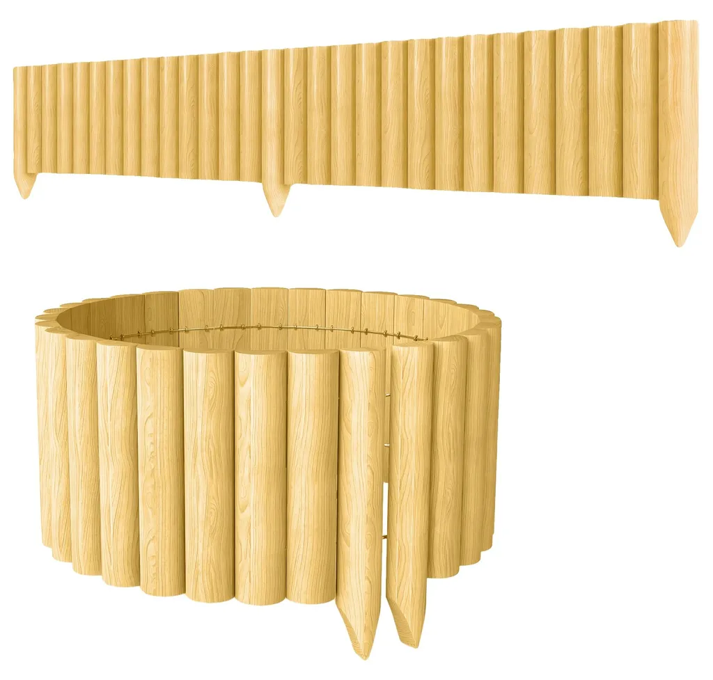 Clôture de jardin en bois 176x38 cm - Panneau de bordure traité extérieur