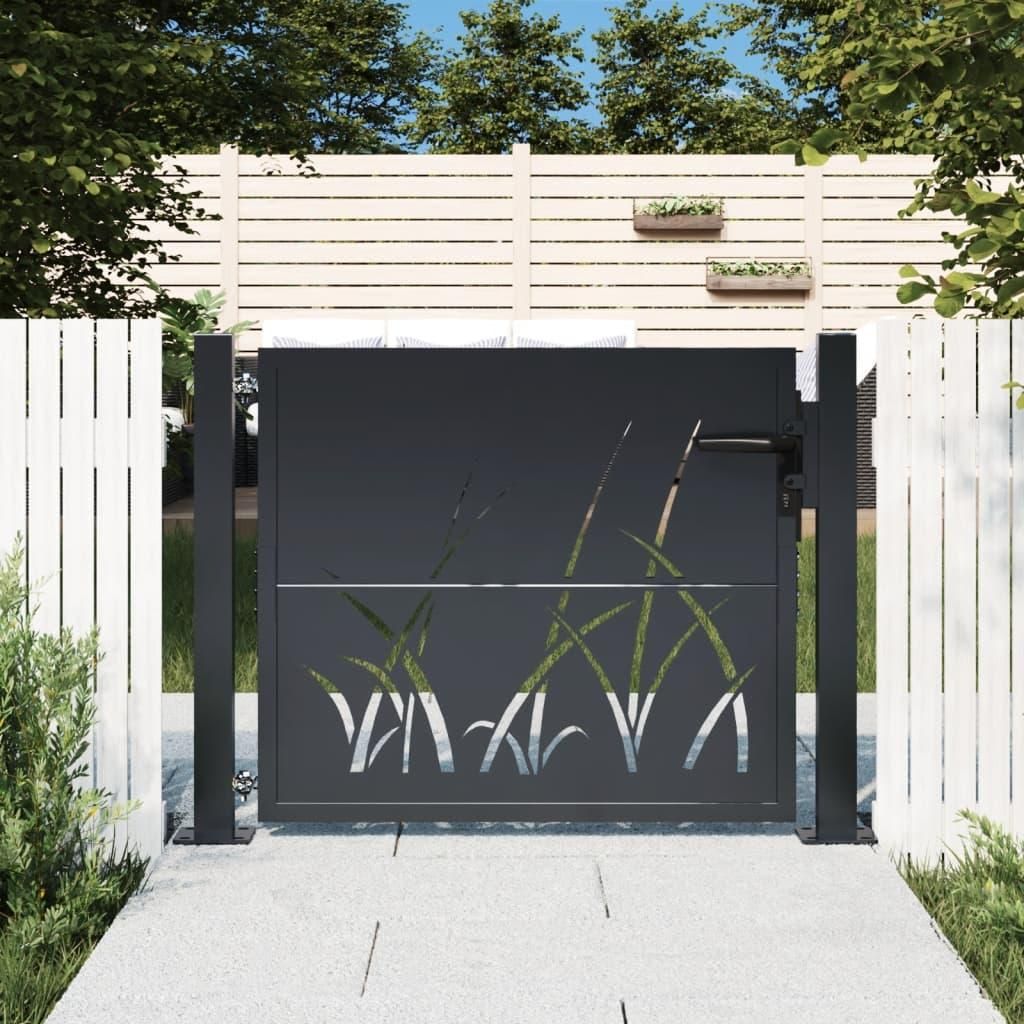 VIDAXL -Anschluss 105x105 cm mit Grasdesign Stahl Anthrazit Immagine del prodotto 