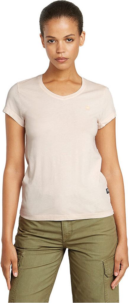 G-star Overdyed Eyben Slim 2.0 Kurzarm-t-shirt Mit V-ausschnitt Beige XS Frau Beige XS