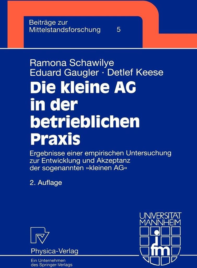 Die kleine AG in der betrieblichen Praxis