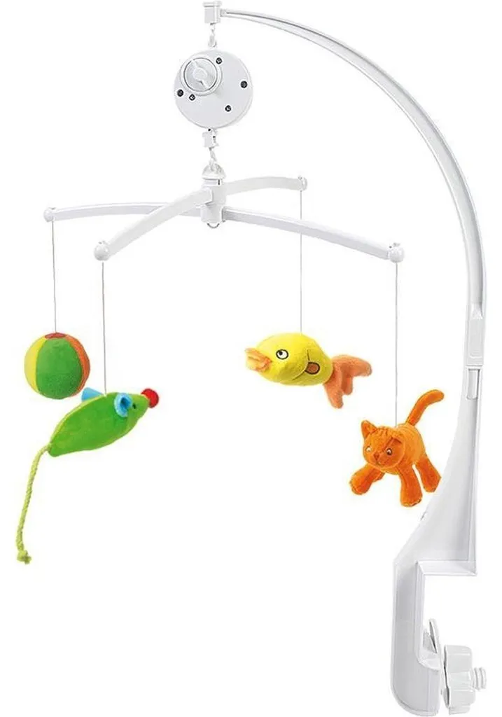 Mobile musical bébé orange Dikkie Dik Happy Horse 52 cm ultra moelleux