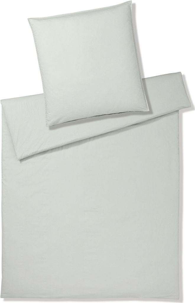 elegante Washed Baumwolle-Bettwäsche-Garnitur Crisp Farbe Clay Größe 140x220+70x90cm