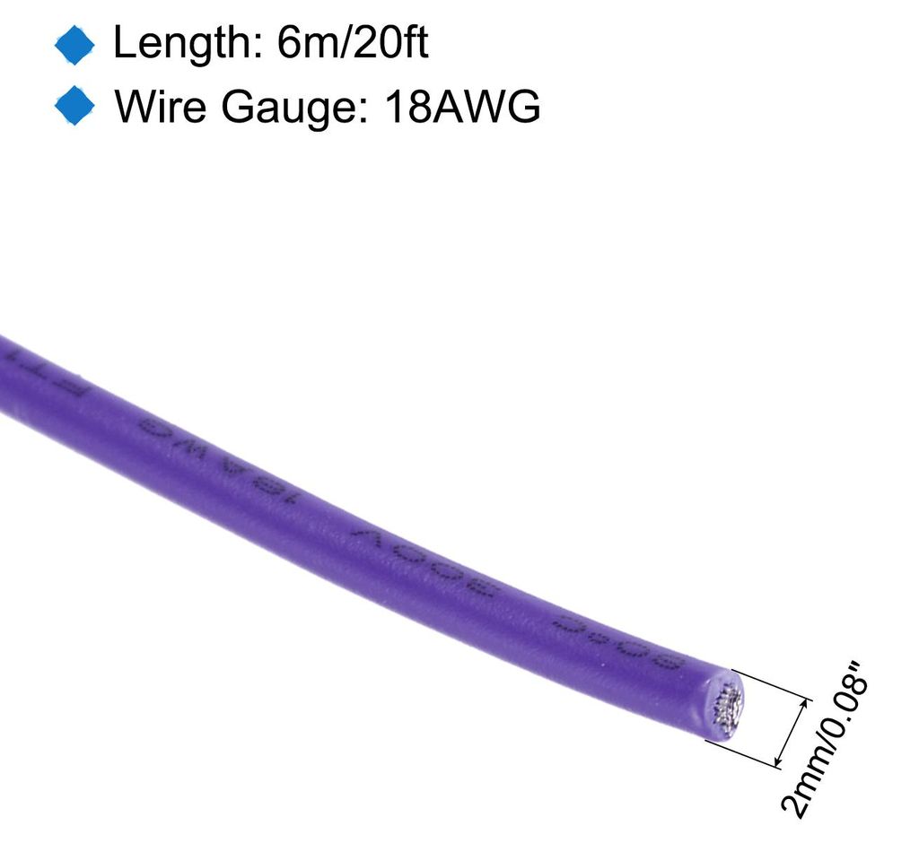 18AWG Silikon Elektrischer Draht Kabel, UL1007 300V 6m Litzenkabel aus Verzinntem Kupferdraht, Flexible PVC Anschlie?en mit Spule fš¹r DIY Modell...