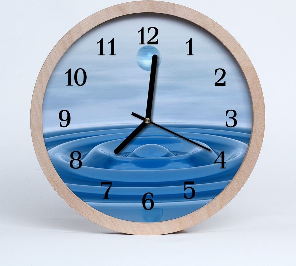 Holzuhr 20fi cm wanduhr - Wasser Natura