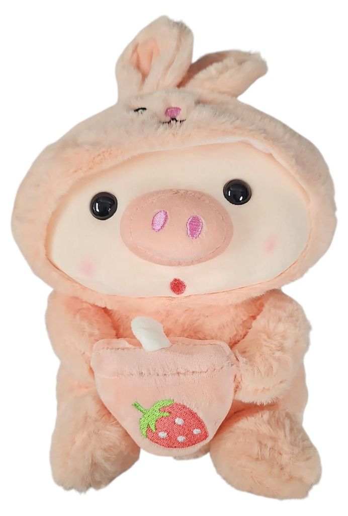 Bubble Tea Prasátko Plush - růžový zajíček Obrázek produktu 