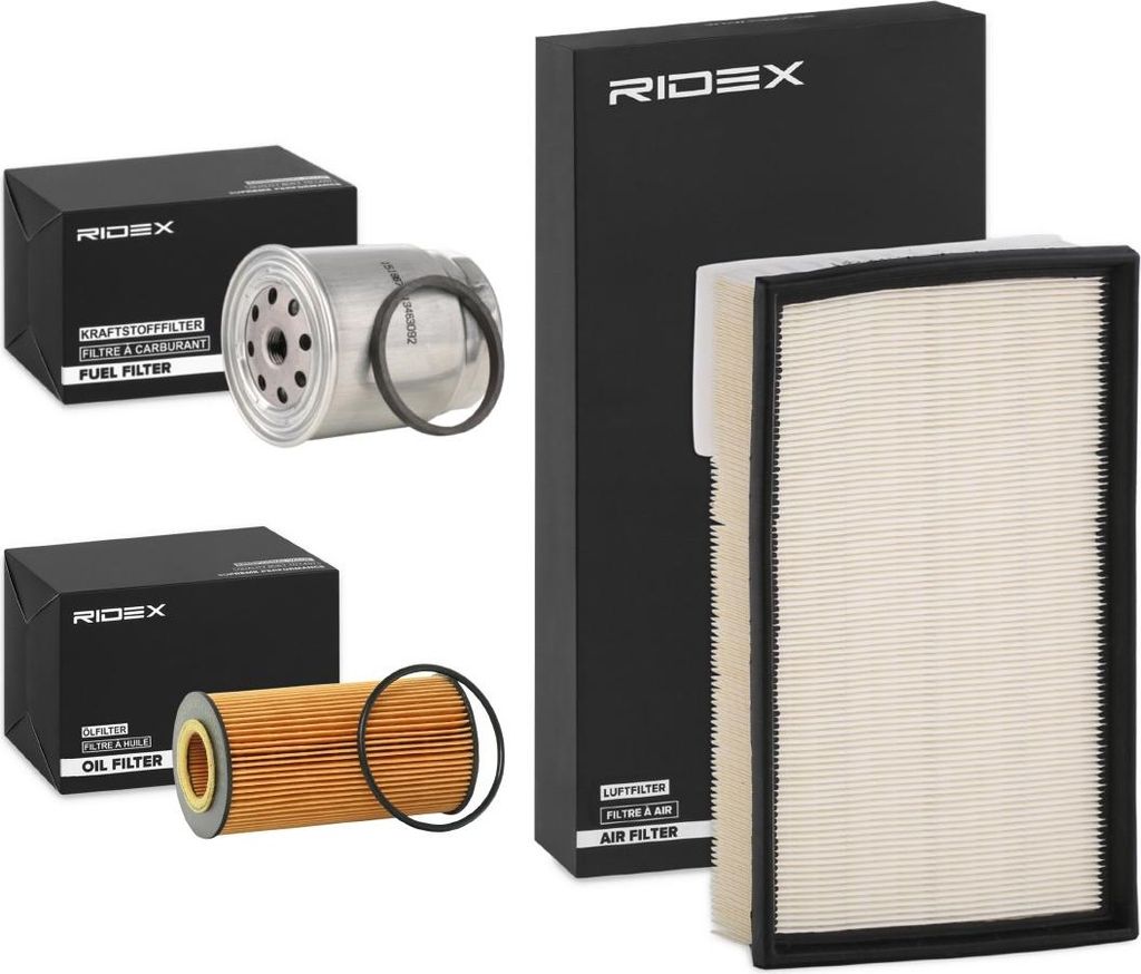 RIDEX Filterset Inspektionspaket Filtersatz für VOLVO V70 II (285) S60 I (384) XC70 Cross Country (295) S80 I (184)