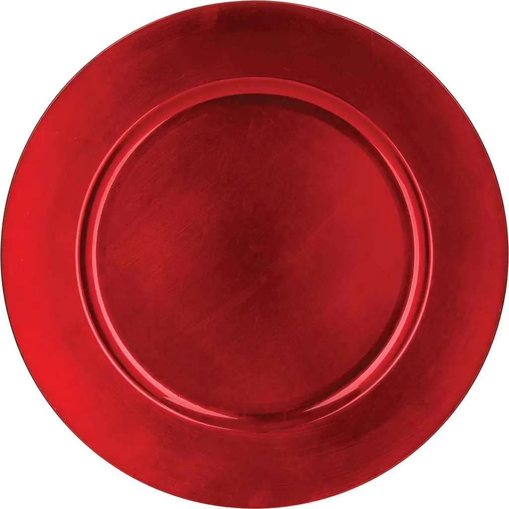 Assiette de présentation brillante Ø 33 cm - Dessous de plat décoratif