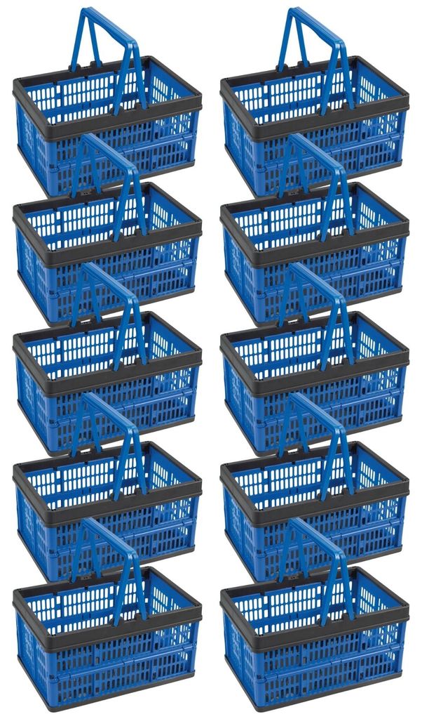Novaliv skládací box modrý sada 10 ks - 16l skládací koš s Obrázek produktu 