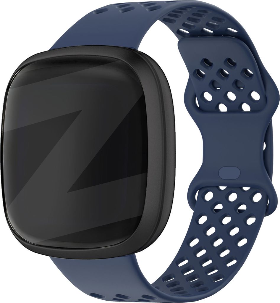 Bandz Sportarmband 'Sport Air' passend für Fitbit Versa 3 & 4 / Sense / Sense 2 - Hochwertiges, atmungsaktives Smartwatch-Armband aus Silikonmater...