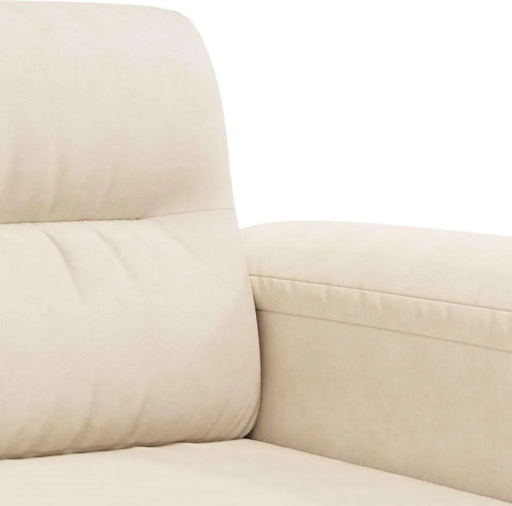 Fauteuil de Salon Beige 60 cm en Microfibre - Fauteuil Simple et Chic - 7