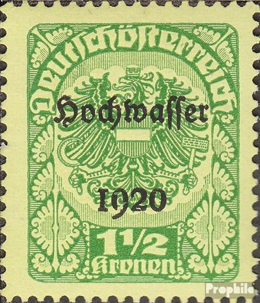 Briefmarken Österreich 1921 Mi 351 postfrisch Hochwasser
