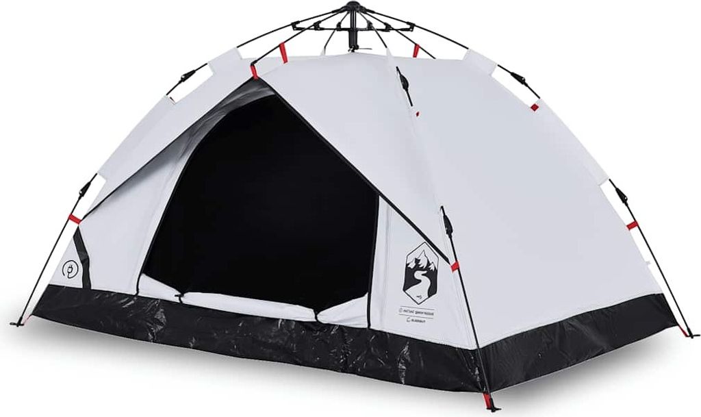 vidaXL Kuppel-Campingzelt 2 Personen Weiß Verdunkelt Quick Produktbild 