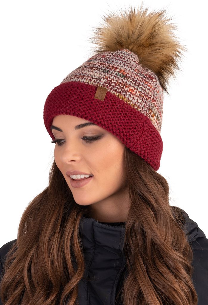 Vivisence Trendige Damen Winter Bommelmütze Aus Warmem Garn Produktbild 