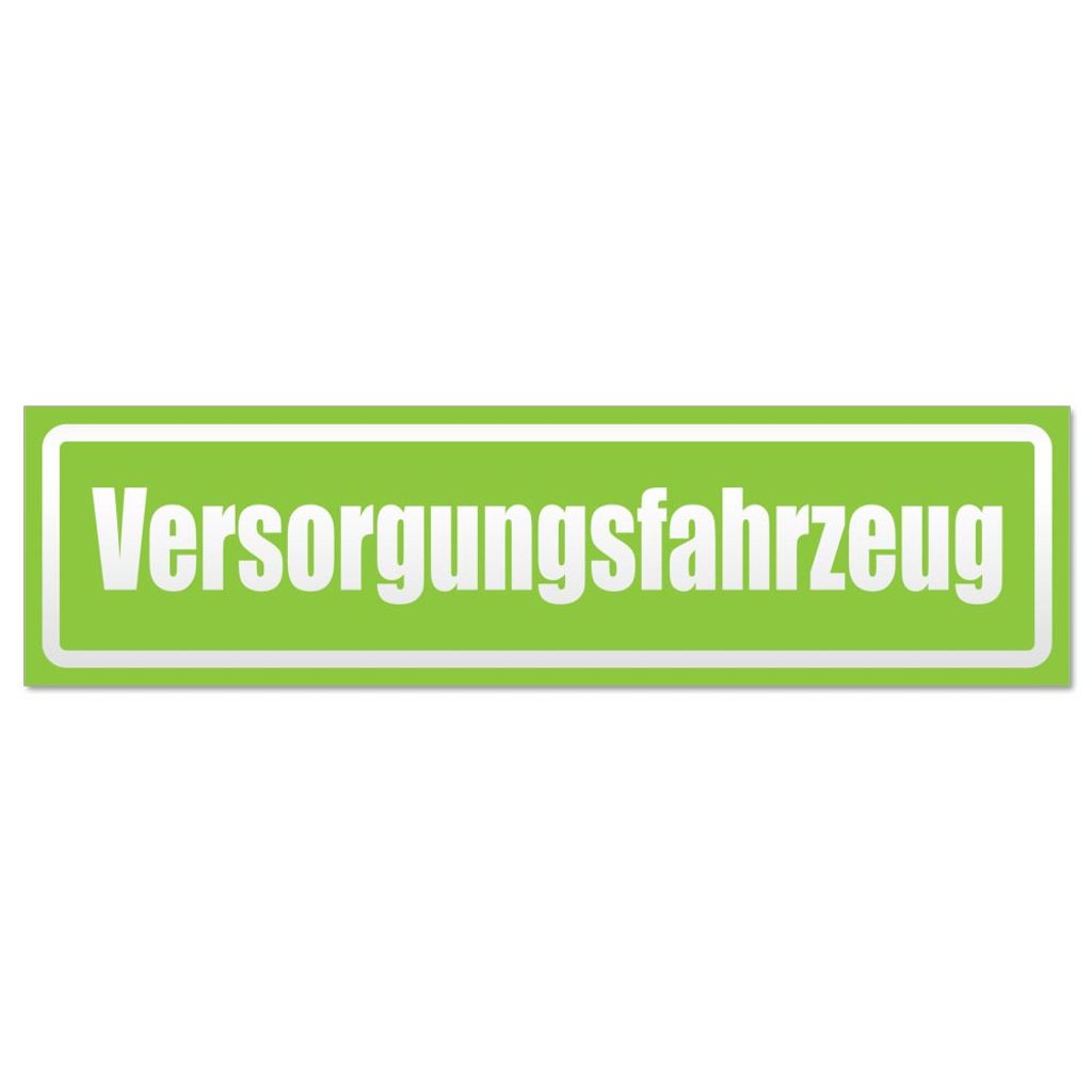 Versorgungsfahrzeug invertiert Magnetschild Schild magnetisch