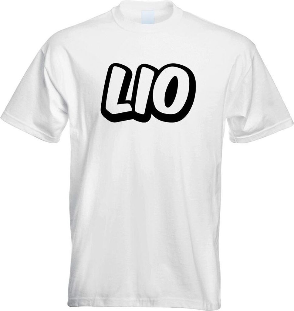 Kiwistar - T-Shirt - Weiss - Lio Vorname Jungen Motiv Bedruckt Funshirt Design Print - mit Motiv Bedruckt - Funshirt Design - Sport - Freizeit - He...
