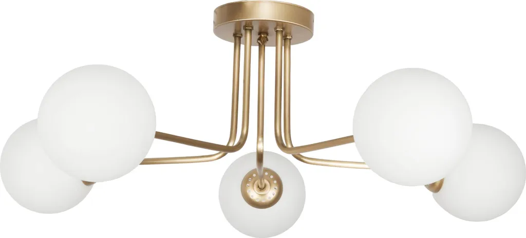 Luminaire de Plafond Design Doré et Verre - Modèle Chic COMO GOLD
