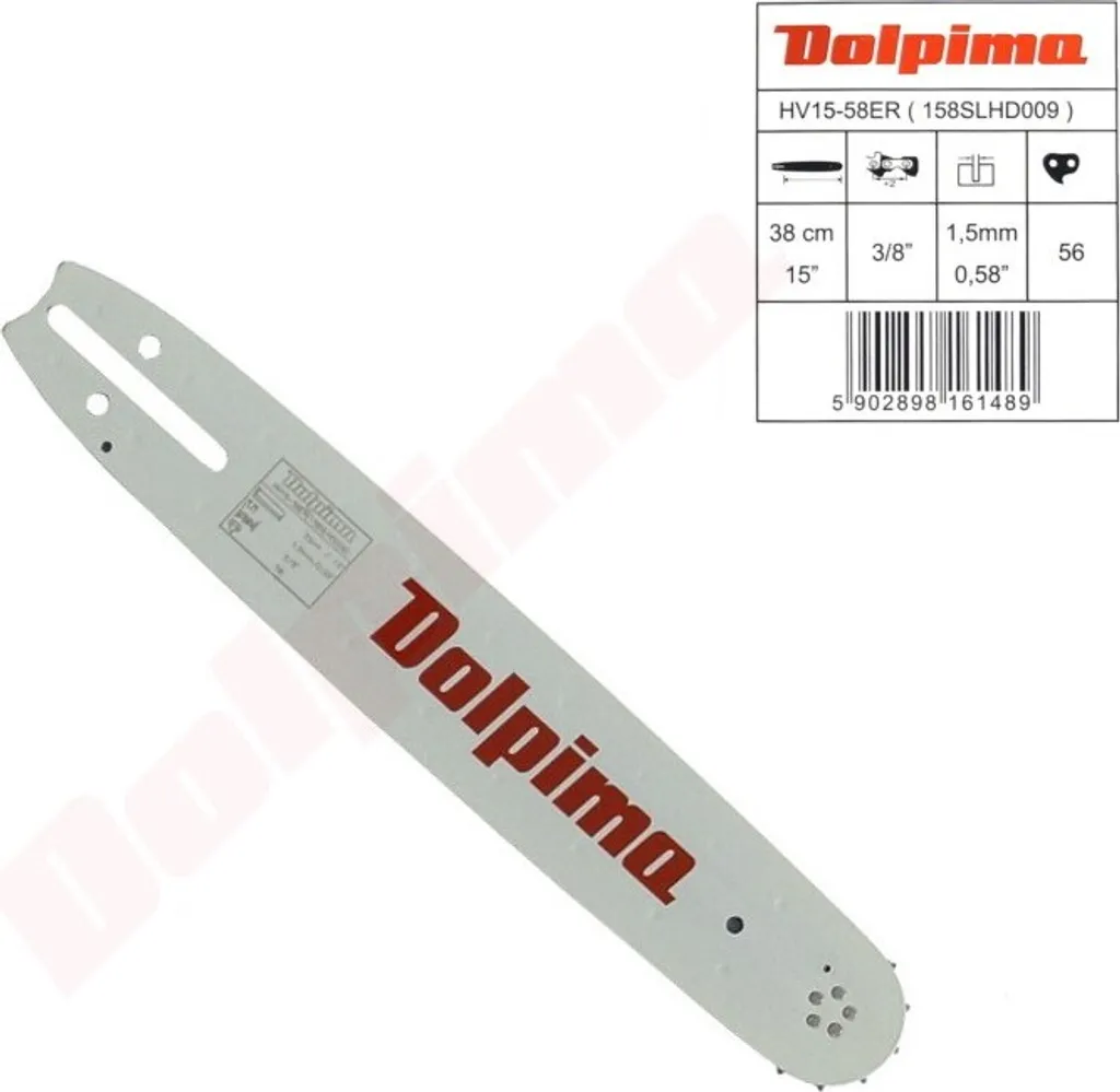 Guida Barra Dolpima 38cm 15" 3/8 1.5mm 158SLHD009 | Ricambio High Performance
