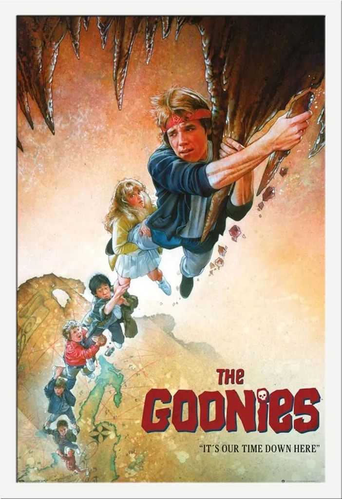 Affiche de Film Encadrée The Goonies avec Cadre Blanc Shinsuke Maxi MDF